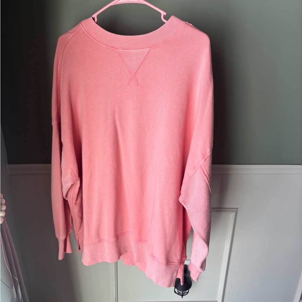 Aerie Soft Light Pink Oversized Sweatshirt